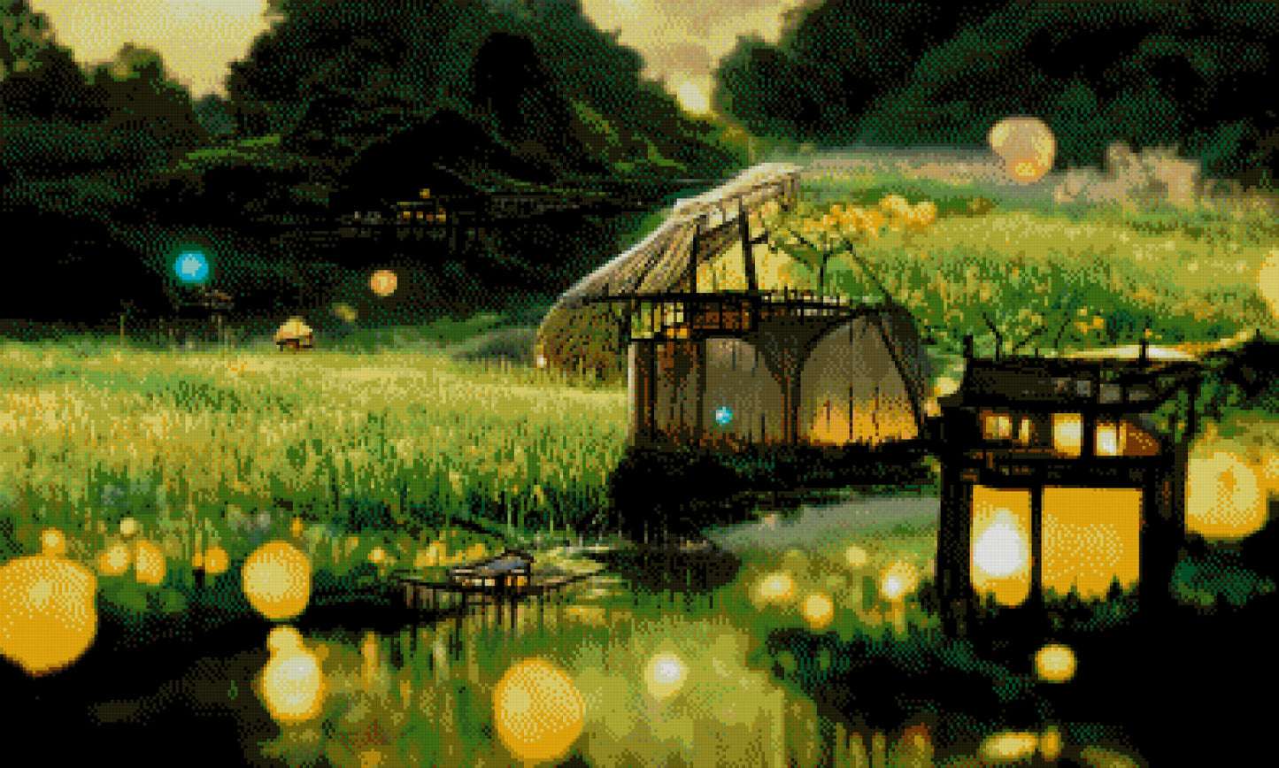 Full Round/Square Diamond Painting Kits | Green Scenery 40x70cm 50x80cm D