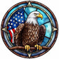 Diamond Painting - Full Round / Square  - Stained Glass Eagle