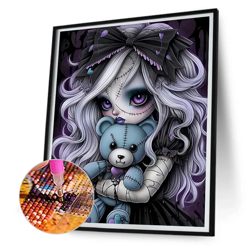 Diamond Painting - Full Round / Square - Girl Doll B