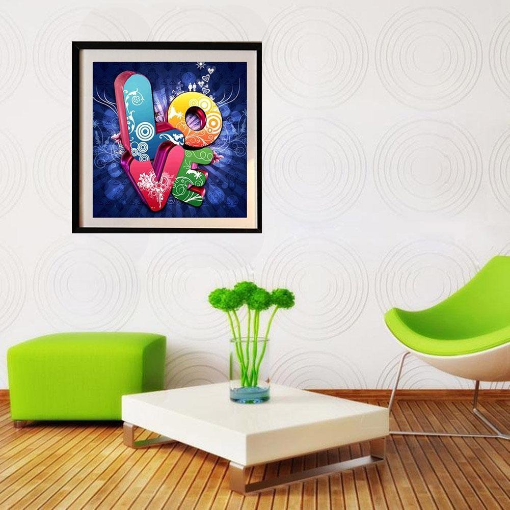 Diamond Painting - Partial Round - LOVE