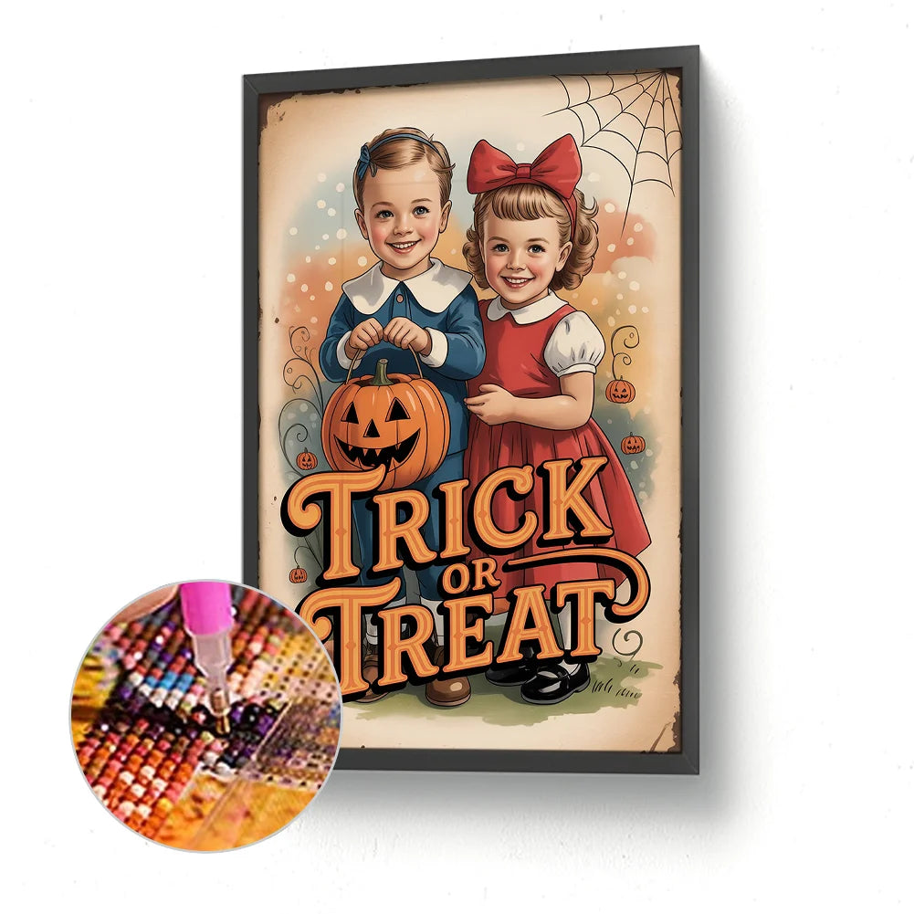 Diamond Painting - Full Round / Square - Trick Or Treat (30*45cm)