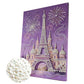 DIY Pearl Painting With Frame - Handmade Self-Adhesive Pearls - Castle (30*40cm)