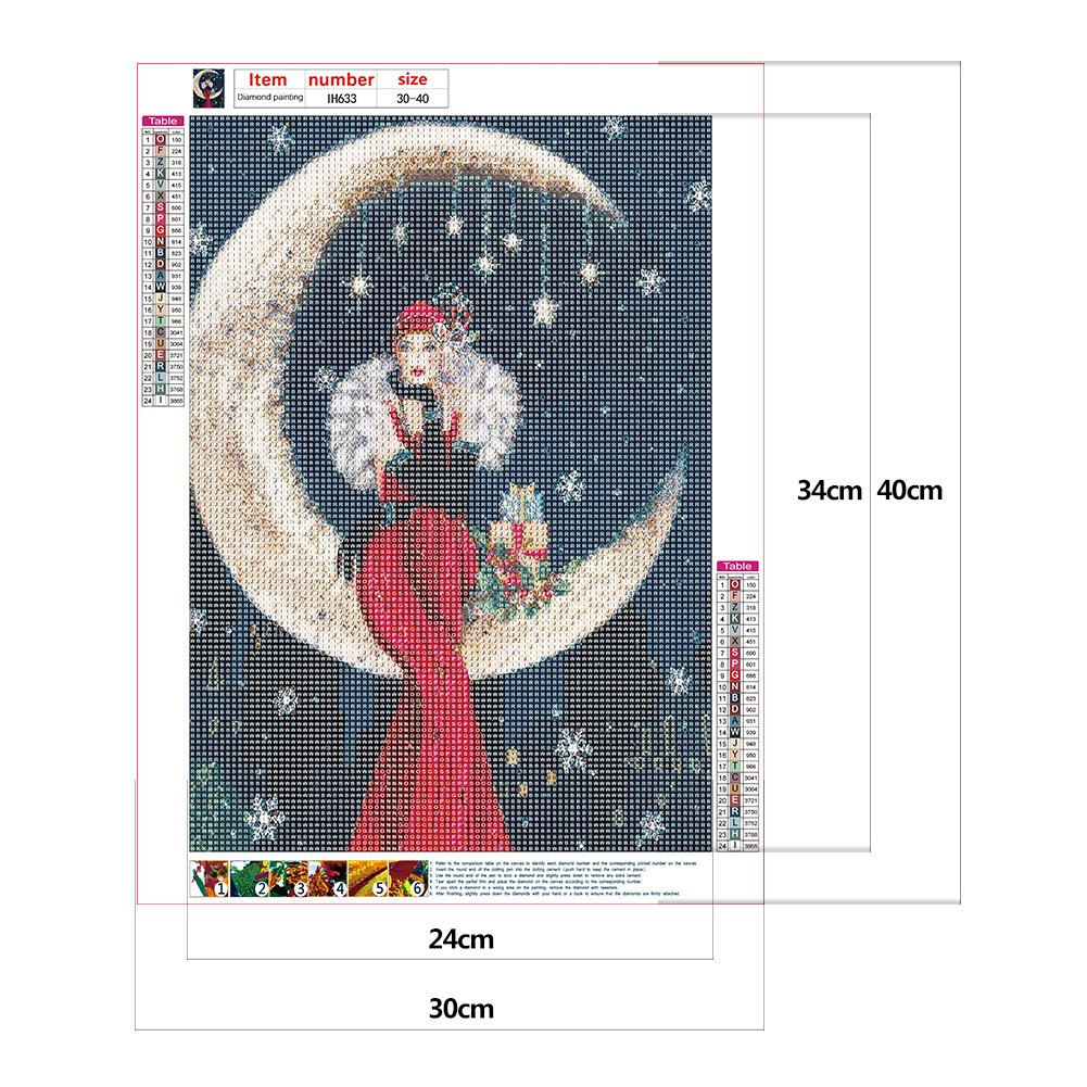Diamond Painting - Full Round - Fashion Lady C