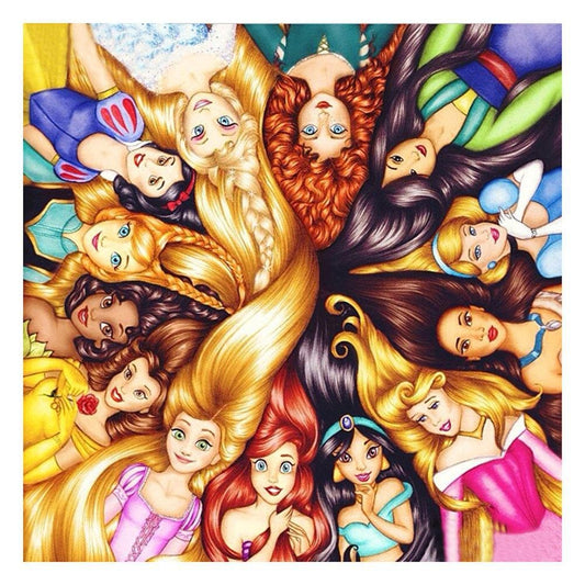 5D DIY Diamond Painting Kit - Full Round - Fairy Tale Dolls