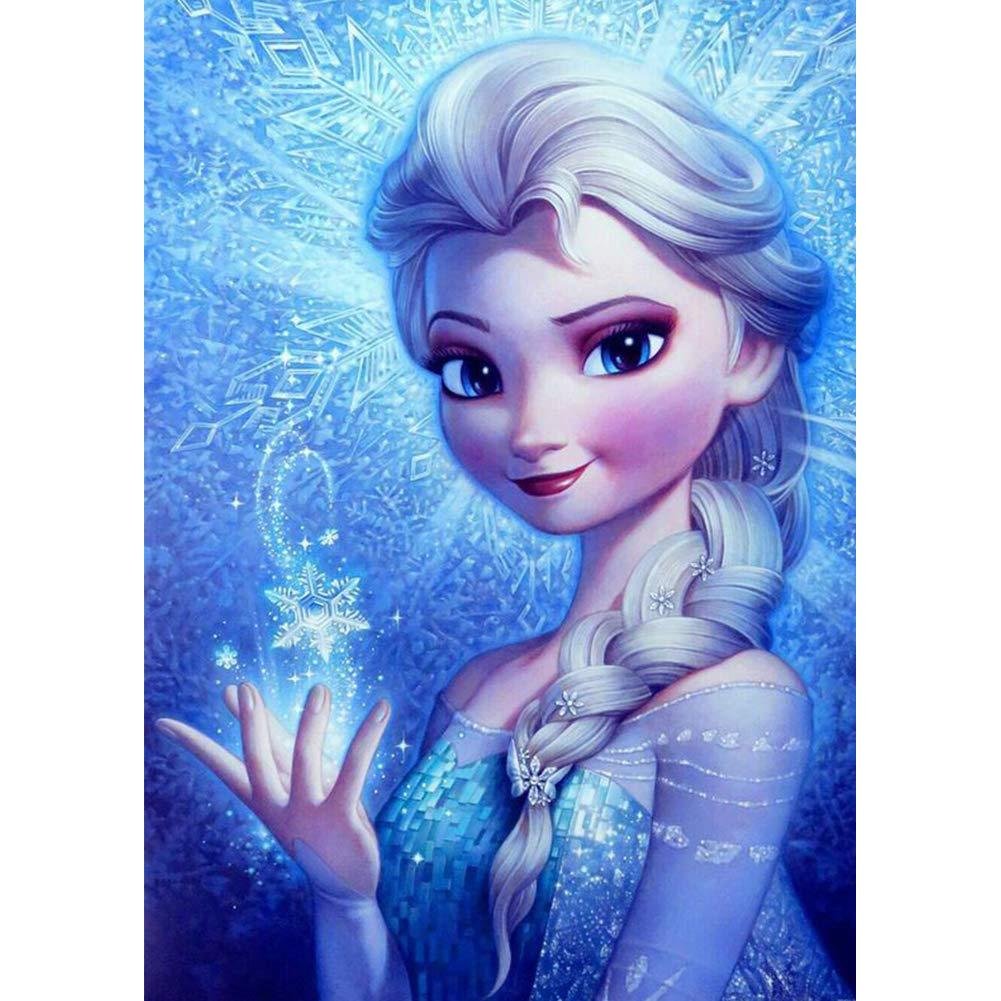 5D Diy Diamond Painting Kit Elsa Full Drill Beads Art 