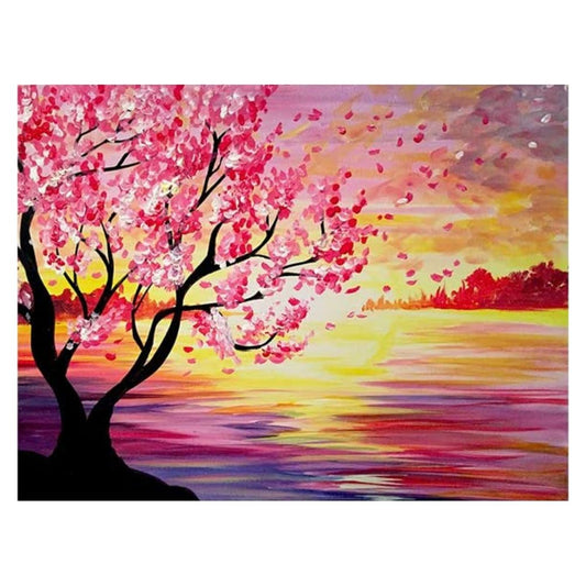 11ct Stamped Cross Stitch Tree Quilting Fabric (40*50cm)