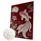 DIY Pearl Painting With Frame - Handmade Self-Adhesive Pearls - Lotus Fish (30*40cm)