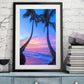 Seaside Coconut Trees Hand Painted Canvas Picture Craft Kit