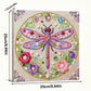 DIY Pearl Painting With Frame - Handmade Self-Adhesive Pearls - Dragonfly (25*25cm) B