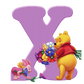 Round Beads Diamond Paintings Art Letter X Winnie The Pooh