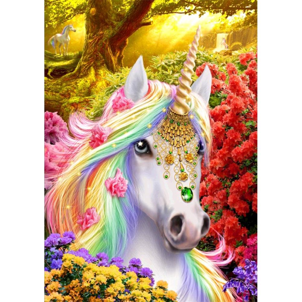 5D Diy Diamond Painting Kit Full Round Beads Horse