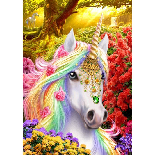 5D Diy Diamond Painting Kit Full Round Beads Horse