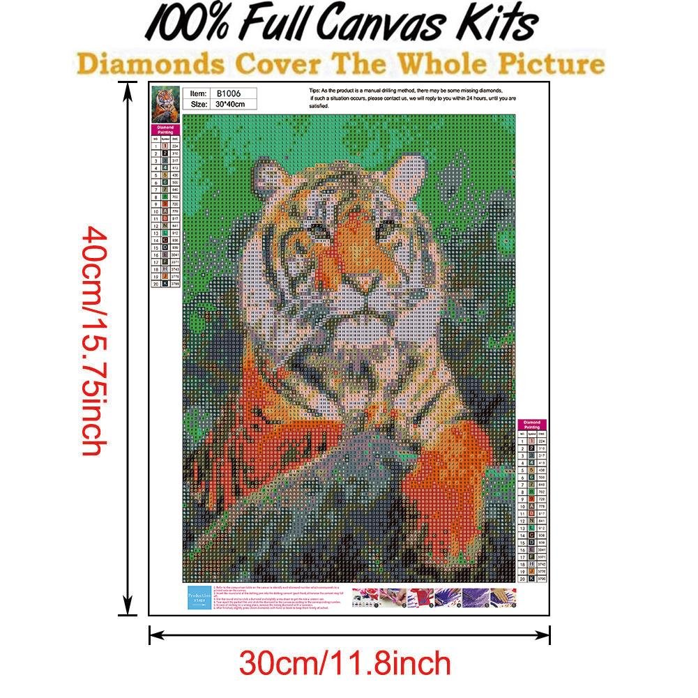 Diamond Painting - Full Round - Tiger H