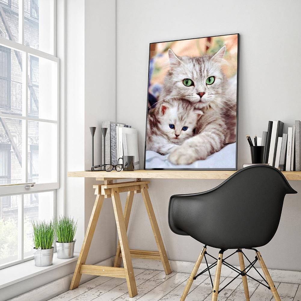 5D DIY Diamond Painting Kit - Full Round - Cats