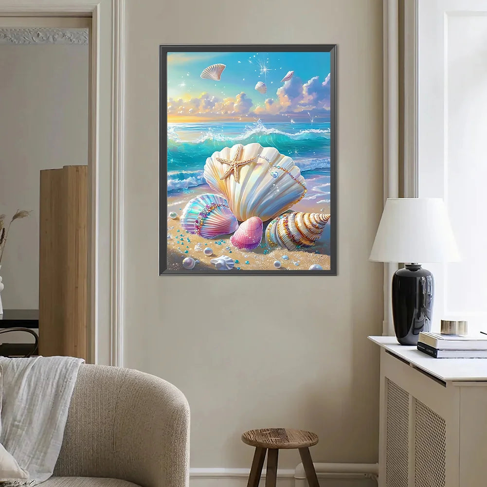 Diamond Painting - Full Round / Square - Beach Shells