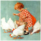 Diamond Painting - Full Round - Feeding Goose Girl