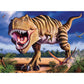 5D Diy Diamond Painting Kit Full Round Beads T.Rex Dinosaur