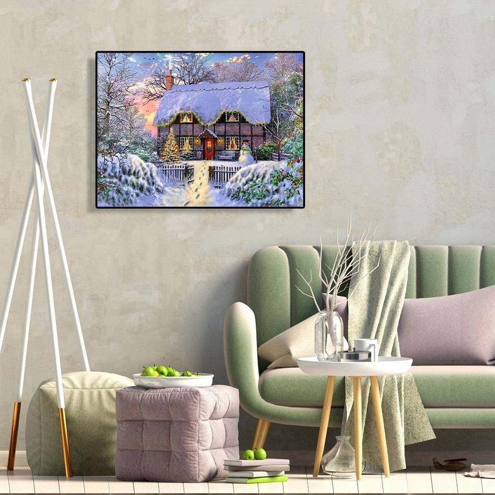 Diamond Painting - Full Round - Christmas House