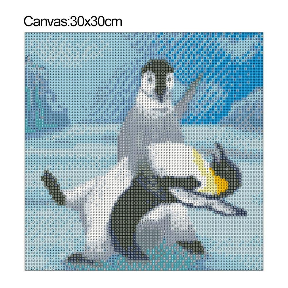 Diamond Painting - Full Round - Dancing Penguin