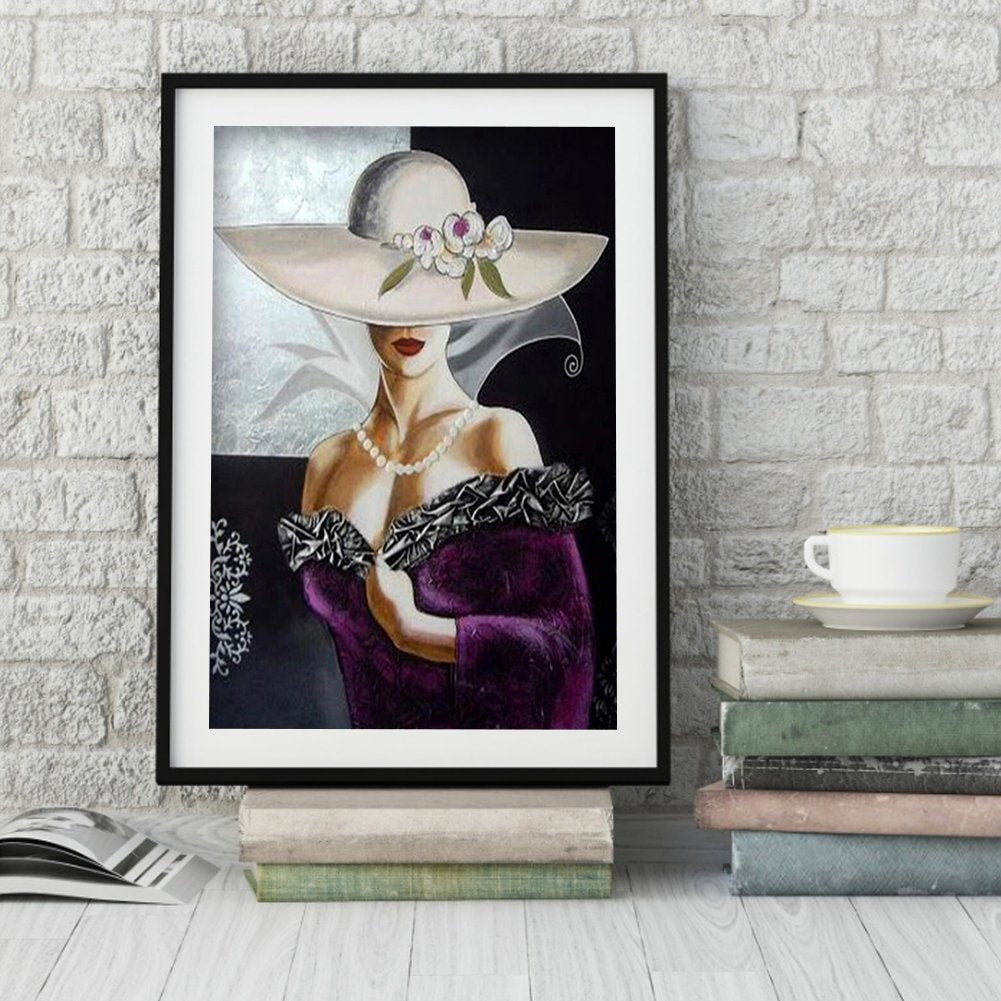 Diamond Painting - Full Round - Elegant Lady