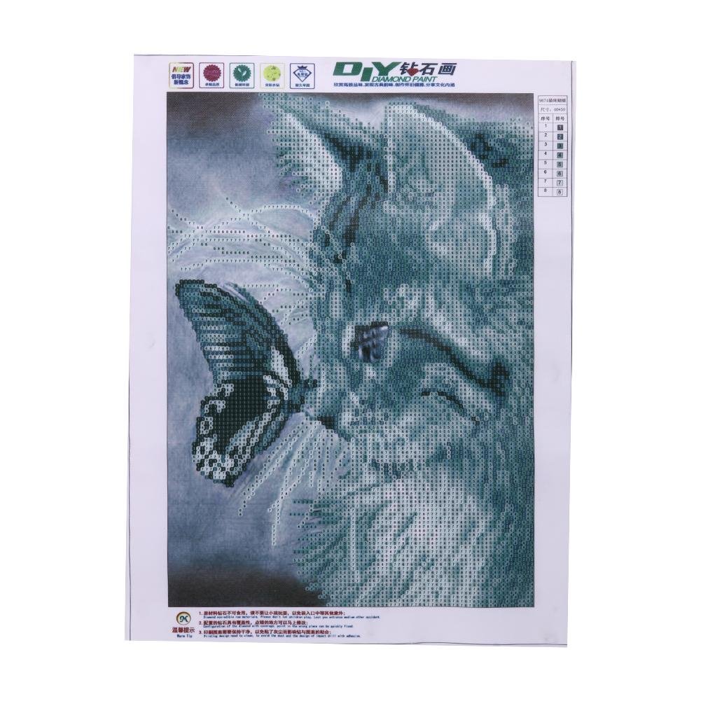 Diamond Painting - Partial Round - Moonlight Wolf