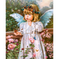 5D Diy Diamond Painting Kit Full Round Beads Cute Girl