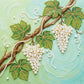 DIY Pearl Painting With Frame - Handmade Self-Adhesive Pearls - Grape (25*25cm)