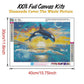 5D DIY Diamond Painting Kit - Full Round - Dolphin B