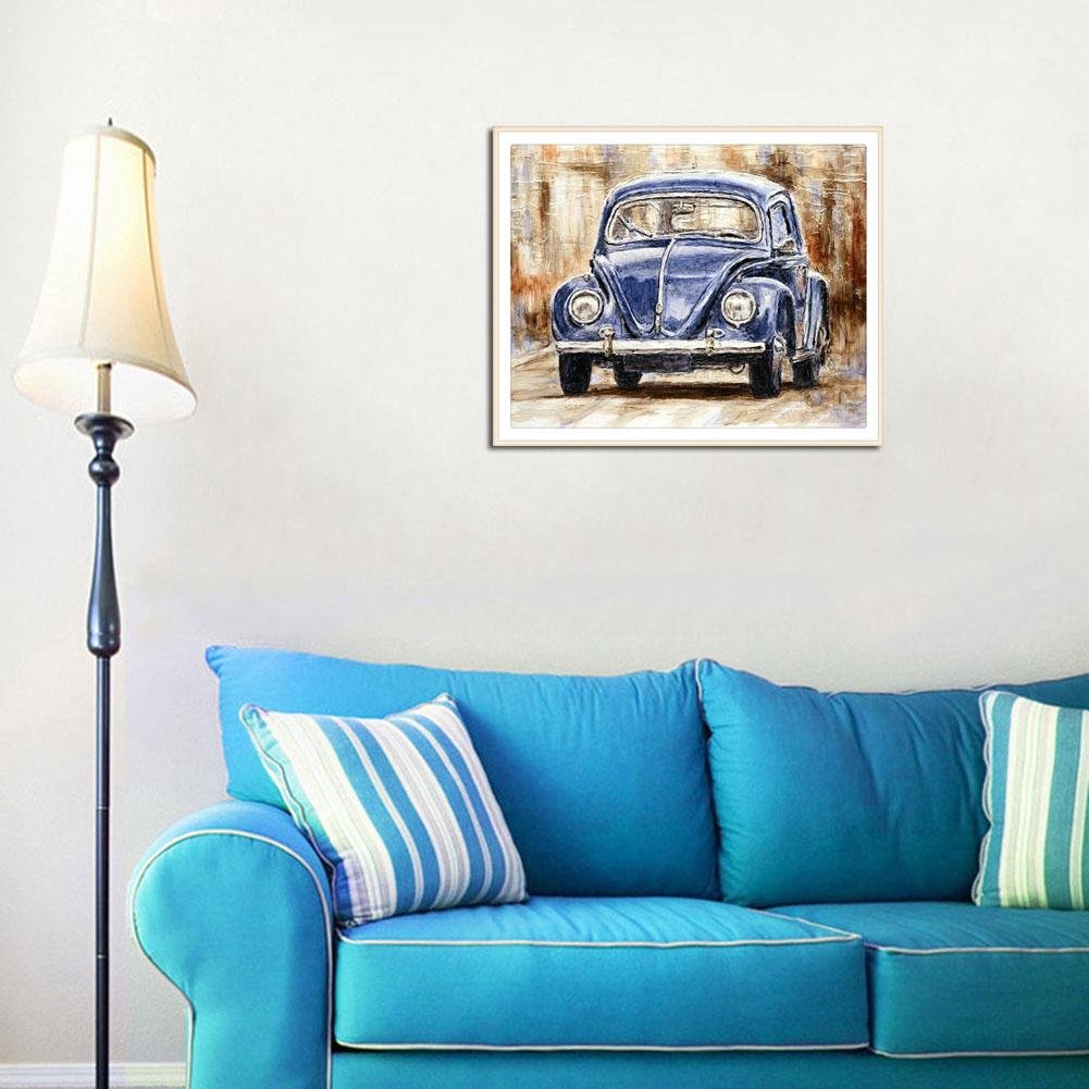 Diamond Painting - Full Round - Vintage Car A