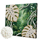 DIY Pearl Painting With Frame - Handmade Self-Adhesive Pearls - Monstera Leaves (25*25cm)