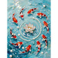 DIY Pearl Painting With Frame - Handmade Self-Adhesive Pearls - goldfish (30*40cm)