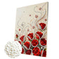 DIY Pearl Painting With Frame - Handmade Self-Adhesive Pearls - Rose (30*40cm) B
