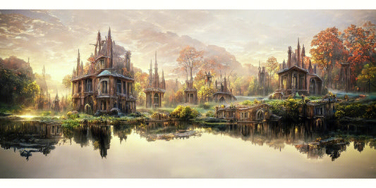 Full Round/Square Diamond Painting Kits | Scenery Castle 40x80cm 50x100cm I