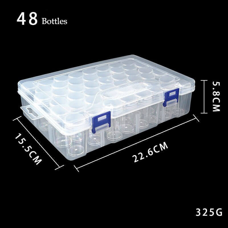 48 slots bottles diamond painting beads storage box