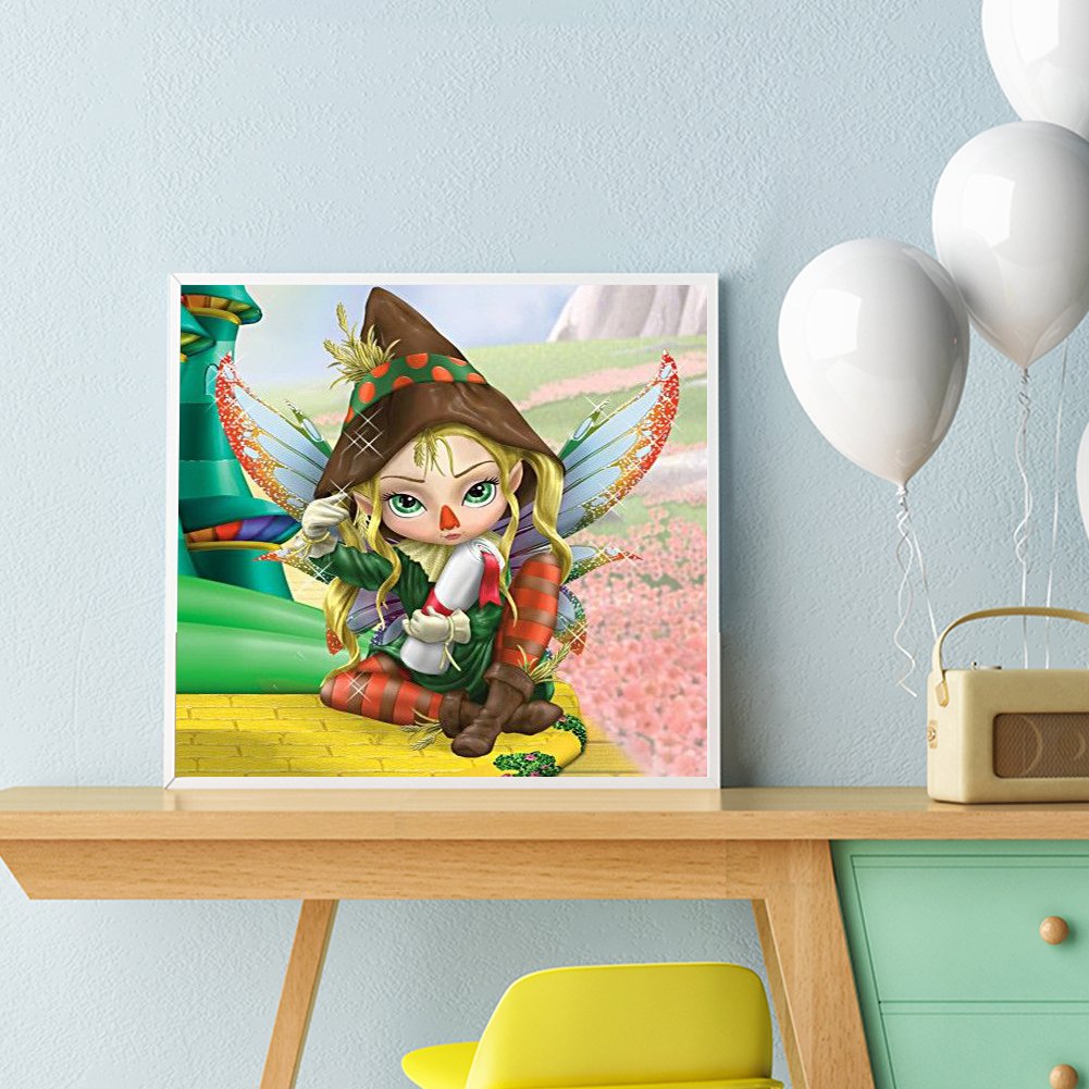 Diamond Painting - Full Round -  Cute Girl