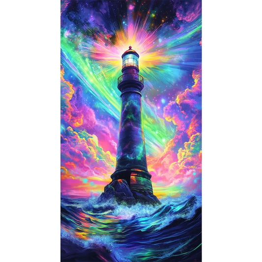 Big Size Diamond Painting - Full Round / Square - Lighthouse (40*70cm)