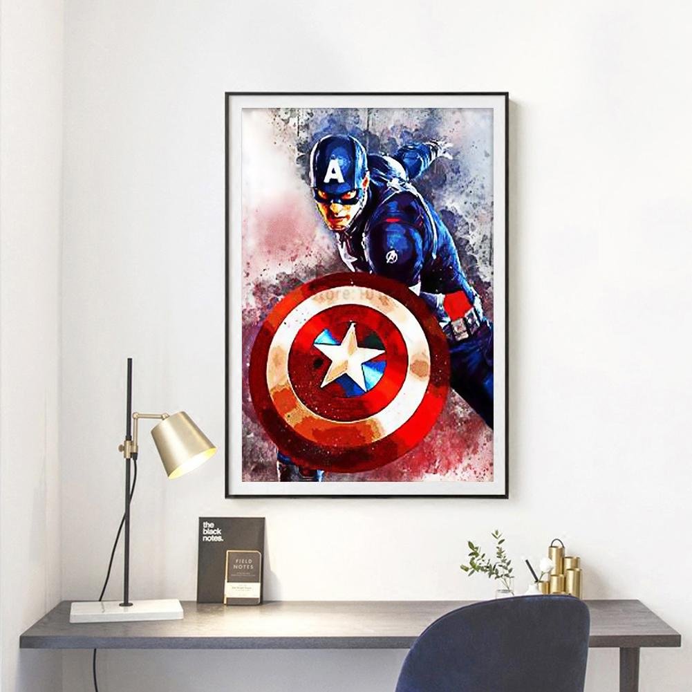 Diamond Painting - Full Round - Captain American