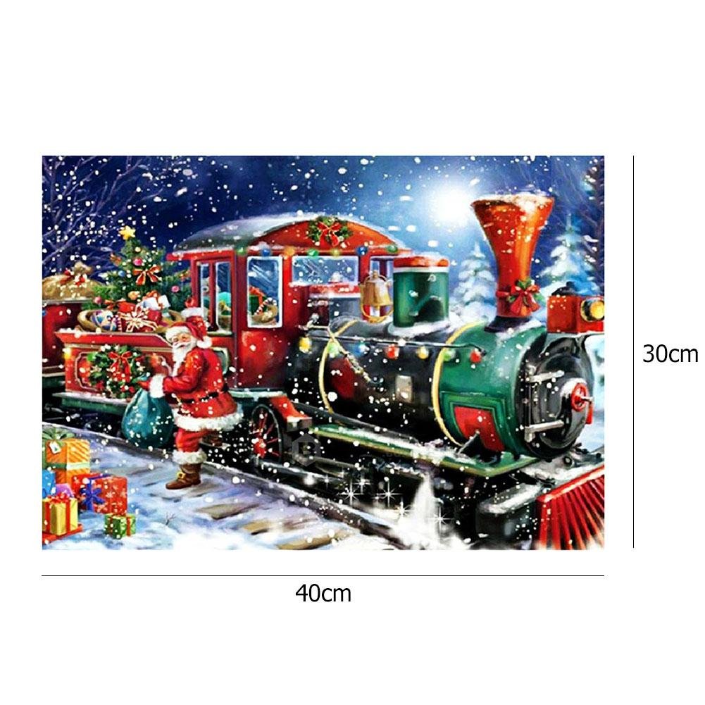 Diamond Painting - Full Round - Christmas Train