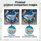 DIY Pearl Painting With Frame - Handmade Self-Adhesive Pearls - Shark (25*25cm)