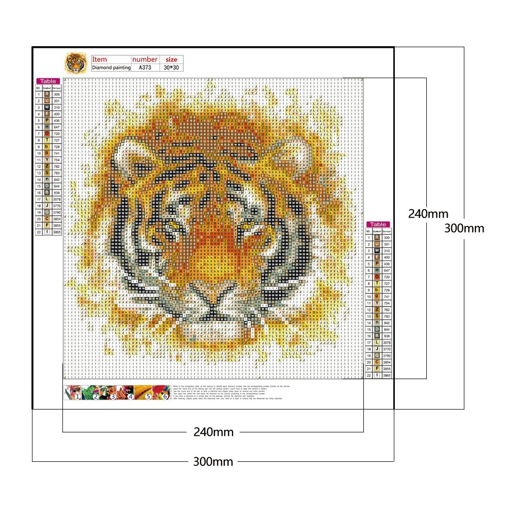Diamond Painting - Full Round - Tiger F
