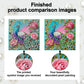 DIY Pearl Painting With Frame - Handmade Self-Adhesive Pearls - Peacock (25*25cm) C