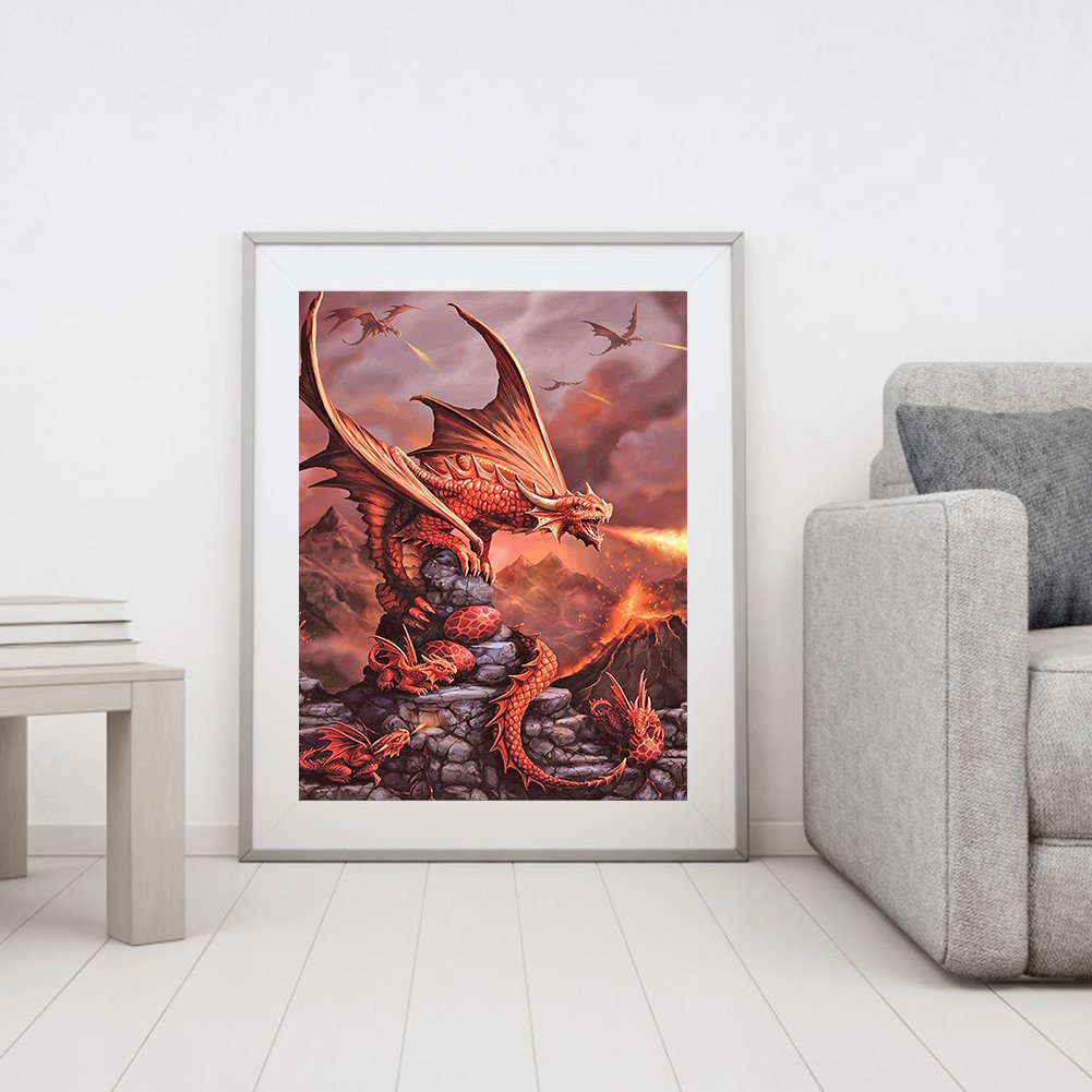 11ct Stamped Cross Stitch - Dragon (40*50cm) B