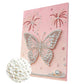 DIY Pearl Painting With Frame - Handmade Self-Adhesive Pearls - Butterfly (30*40cm) E
