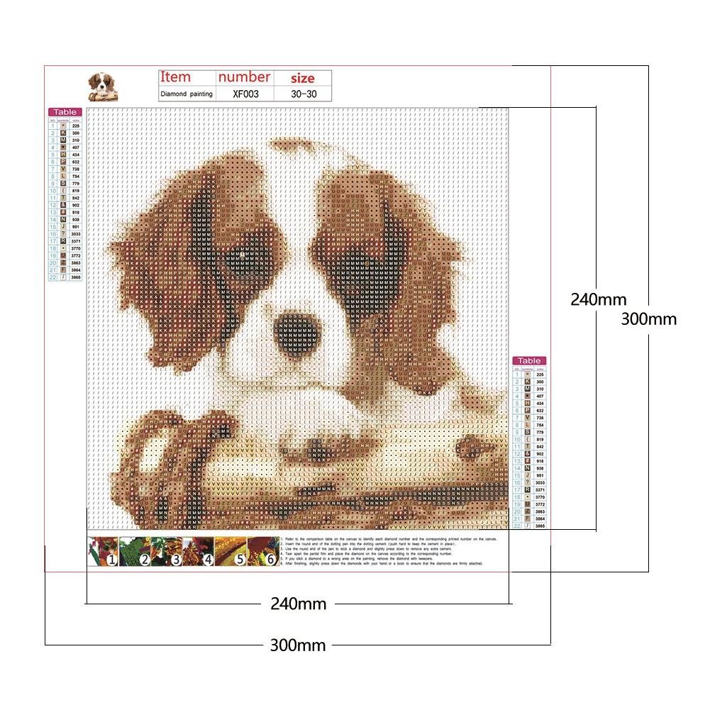 Diamond Painting - Full Round - Dog 8
