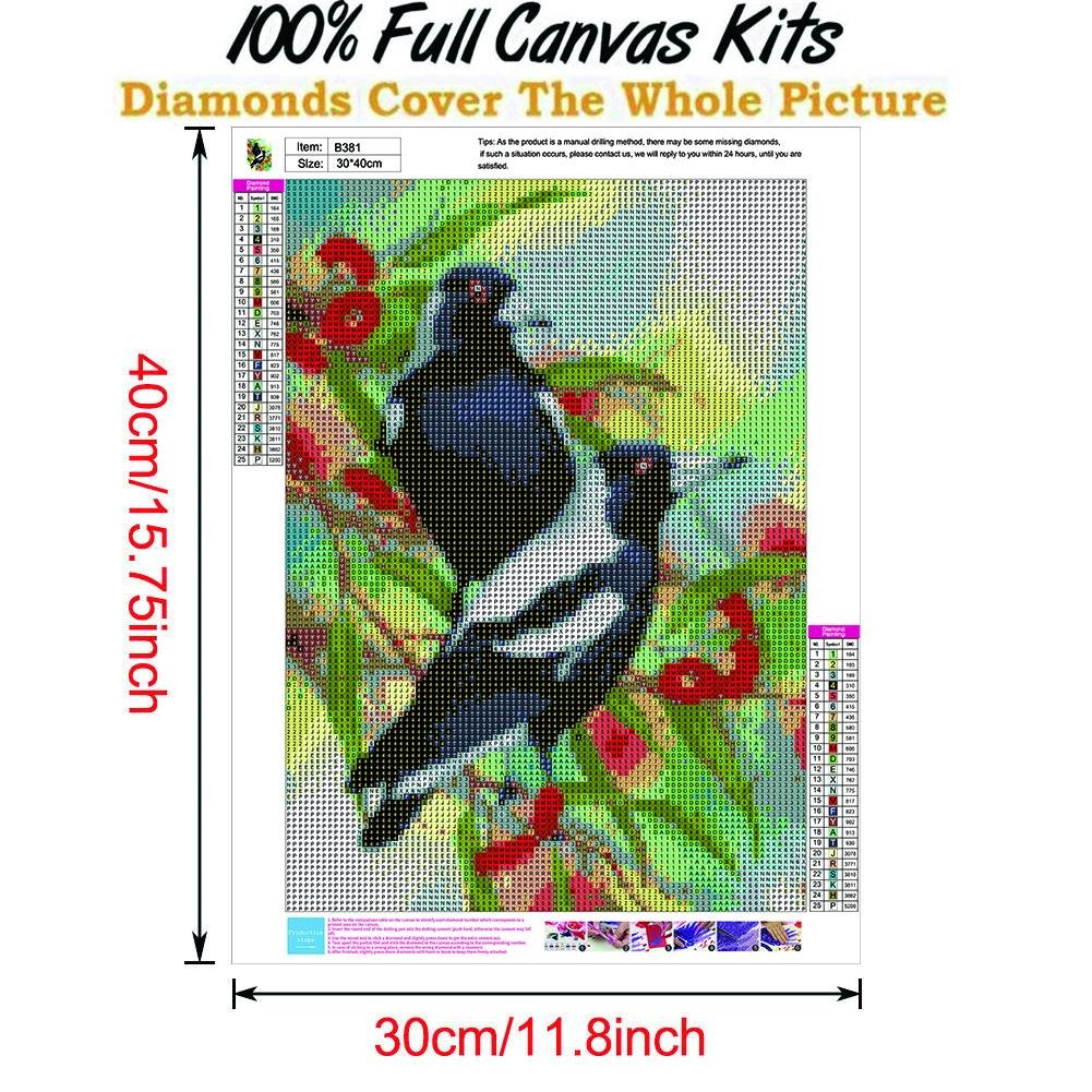 Diamond Painting - Full Round - Black Bird