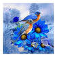 Diamond Painting Partial Round Blue Bird