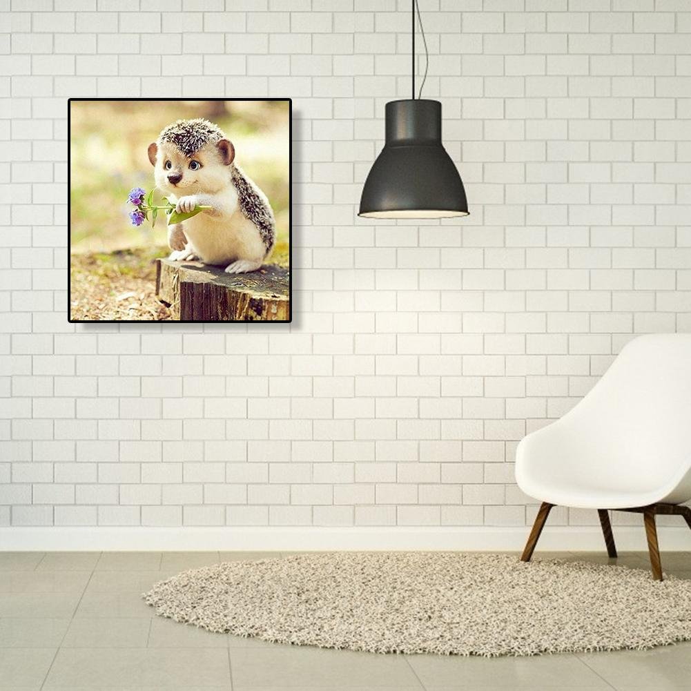 Diamond Painting - Full Round - Cute Hedgehog