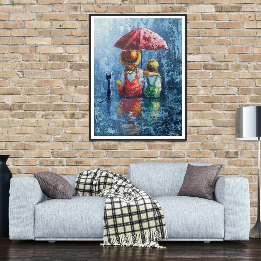 Diamond Painting - Full Round - Cute Girl & Boy