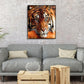 Quiet Tiger Hand Painted Canvas Oil Art Picture Craft Home Wall