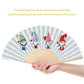 DIY Dwarf Gnome Oil Paint Kit by Numbers Folding Paper Fan Abstract Acrylic Paint